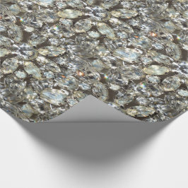 Papel De Presente Teste padrão do espelho de Bling do diamante do