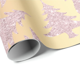 Papel De Presente Teste padrão Dourado cor-de-rosa elegante da