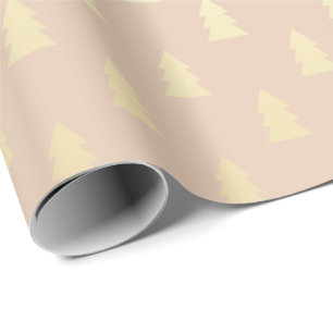 Papel De Presente Teste padrão Dourado elegante & moderno da árvor