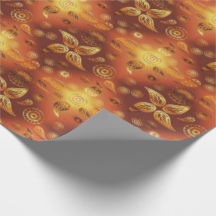 Papel De Presente Teste padrão étnico de Paisley Boho