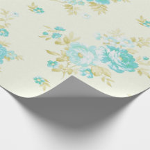 Teste padrão floral da cerceta do vintage