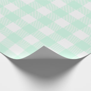 Papel De Presente Teste padrão verde da verificação do búfalo da