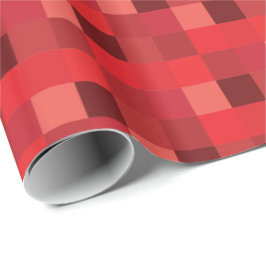 Papel De Presente Teste padrão vermelho de Pixelated