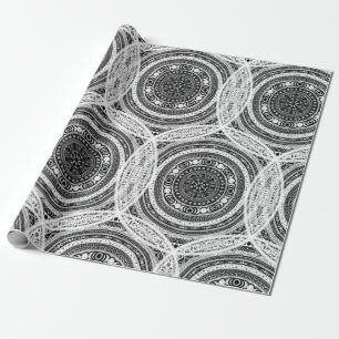 Papel De Presente Testemunha de Lua Tripla de Mandala