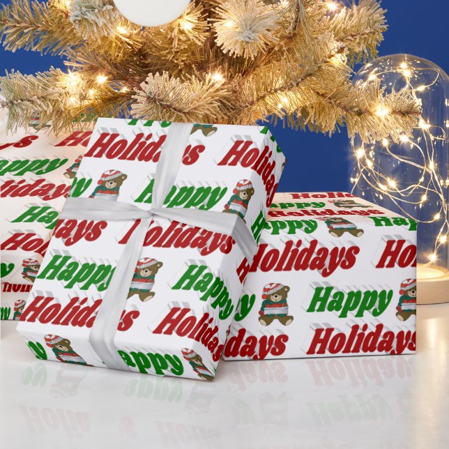 Papel De Presente Testemunhas de Feliz Feriado (Feriados)