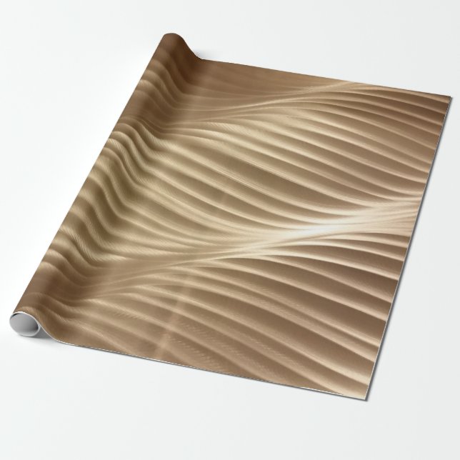 Papel De Presente Têxteis castanhos e de listras brancas (Desenrolado)