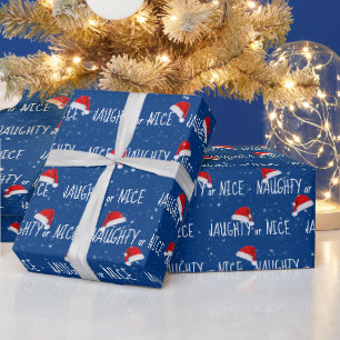 Papel De Presente Texto BONITO ou BONITO com Papai Noel
