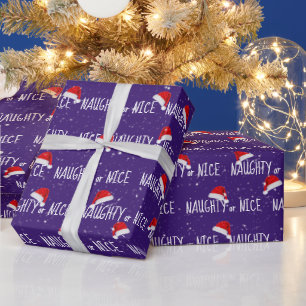 Papel De Presente Texto BONITO ou BONITO com Papai Noel