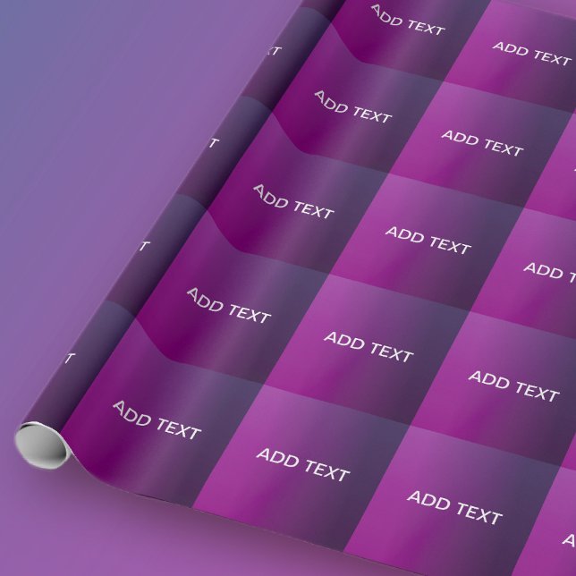 Papel De Presente Texto Branco de Gradiente Roxo Moderno e Editável (Criador carregado)