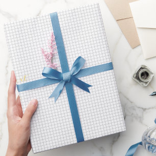 Papel De Presente Texto Dourado Falso Personalizado em Quadrados Bra