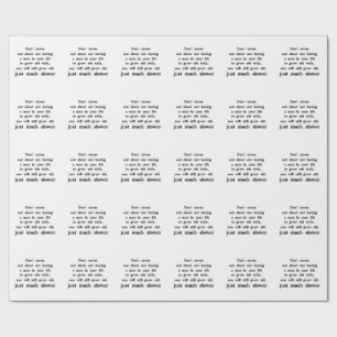 Papel De Presente Texto engraçado sobre mulheres e homens.