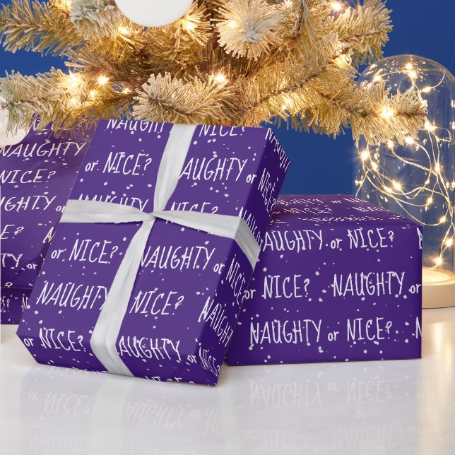 Papel De Presente Texto NEUTRO Natal ou NICE em Flocos de Neve (Feriados)