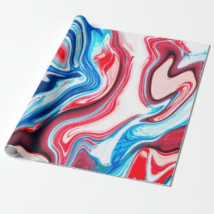 Papel De Presente textura abstrato de mármore líquido colorido