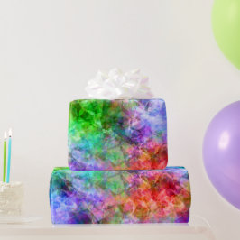 Papel De Presente Textura amassada colorida