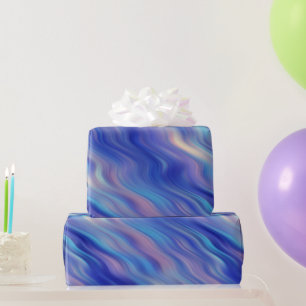 Papel De Presente Textura Azul de Glória