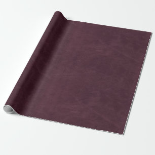 Papel De Presente Textura De Couro Roxo Faux