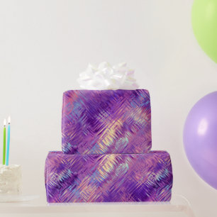 Papel De Presente Textura de Gel de Cristal Roxo Ametist
