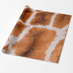 Papel De Presente Textura de impressão Giraffe