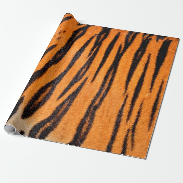 Papel De Presente Textura de impressão Tiger (Desenrolado)