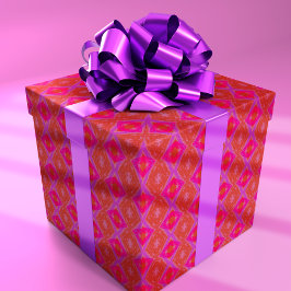 Papel De Presente Textura de Lápis de Cor Diamante Rosa Roxo Laranja