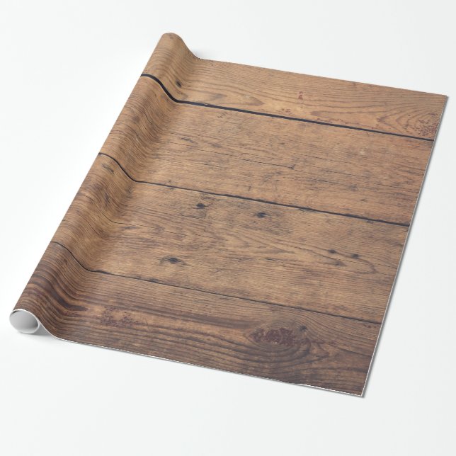 Papel De Presente Textura de madeira (Desenrolado)