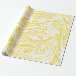 Papel De Presente Textura de mármore amarelo. Desenho manual