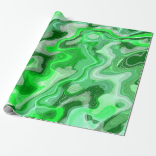 Papel De Presente Textura de mármore verde esmeralda pintura líquida