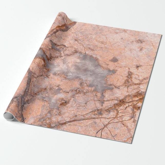 Papel De Presente Textura de Pedra de Mármore Legal e na Moda (Desenrolado)