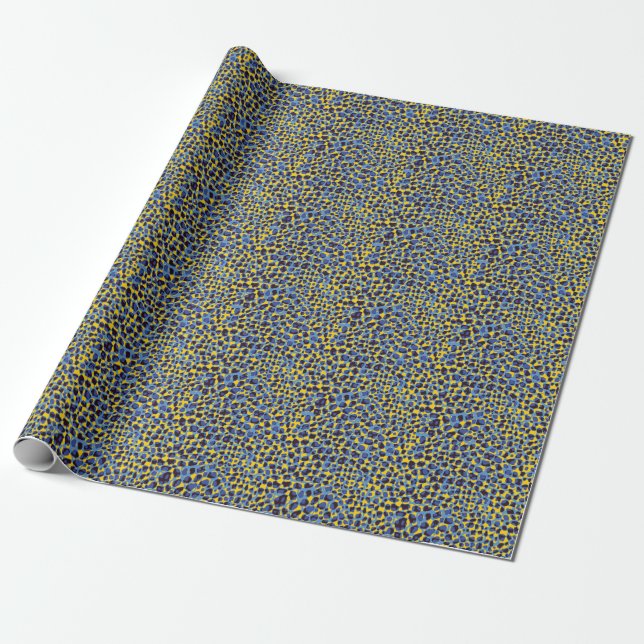 Papel De Presente Textura de pele de chita, impressão animal perfeit (Desenrolado)