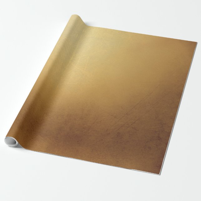 Papel De Presente Textura metálica Dourado afligida 3 (Desenrolado)