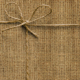 Papel De Presente Textura Realista em Burlap Simples Castanho Russo
