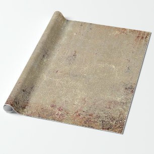 Papel De Presente Textura Rústica Vintage Bege Marrom Grunge
