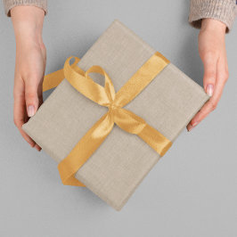 Papel De Presente Textura simples do Cogumelo Linen