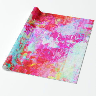 Papel De Presente Textura vermelha rosa