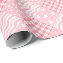 Papel De Presente Texturas Rosa