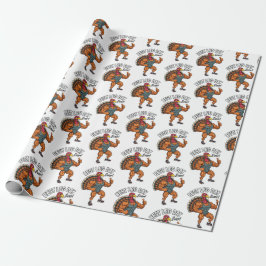 Papel De Presente Thanksgiving Leg Day Wrapping Paper