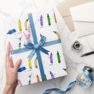 Papel De Presente The Day the Crayons Quit Themed Wrapping Paper