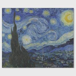 Papel De Presente The Starry Night (Vincent van Gogh) (Famosa Arte)