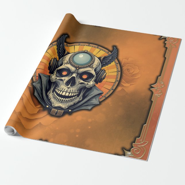 Papel De Presente The winged skull. (Desenrolado)