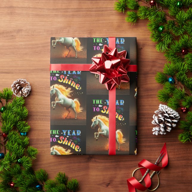 Papel De Presente The Year To Shine (Presente de Natal)