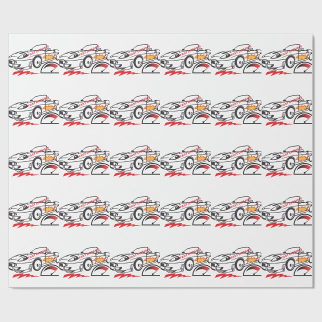 Papel De Presente Throw Pillow Fast Dreams –Racing Car Pillow Design (Aberto)