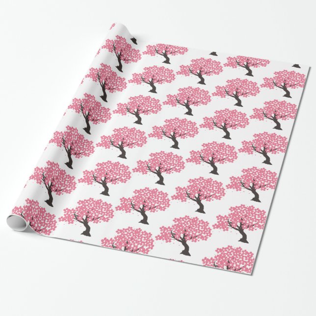 Papel De Presente Thunder_Cove do Japão Sakura Cherry Blossoms (Desenrolado)