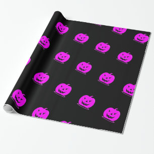 Papel De Presente Thunder_Cove Rosa Jack o'lantern Halloween