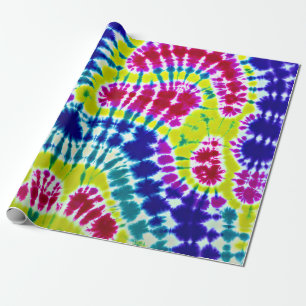 Papel De Presente Tie Dye Inked Psychedelic Surface Art
