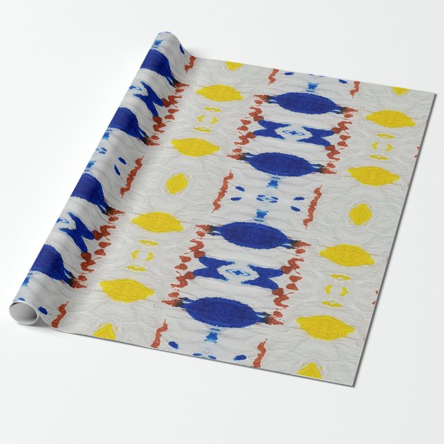 Papel De Presente Tie Dye Texture. Shibori Pattern. Maroon, Ivory Ba (Desenrolado)
