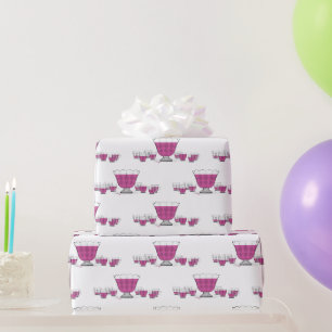 Papel De Presente Tigela de Ponche de Cristal