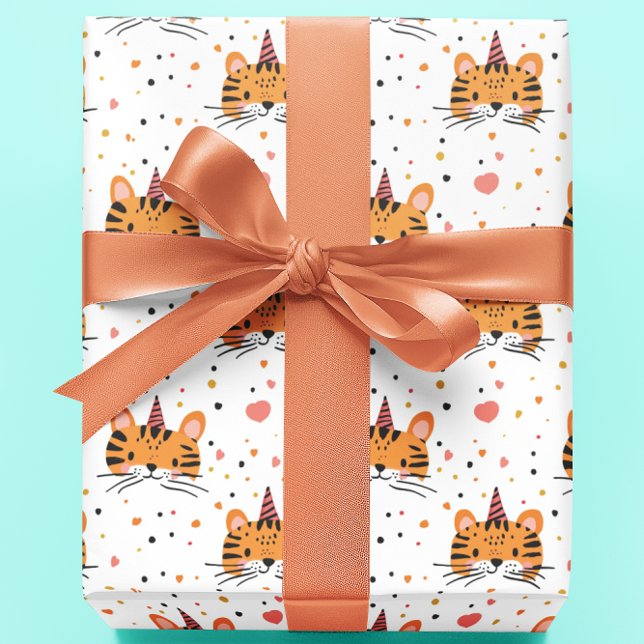 Papel De Presente Tiger Child Birthday (Criador carregado)