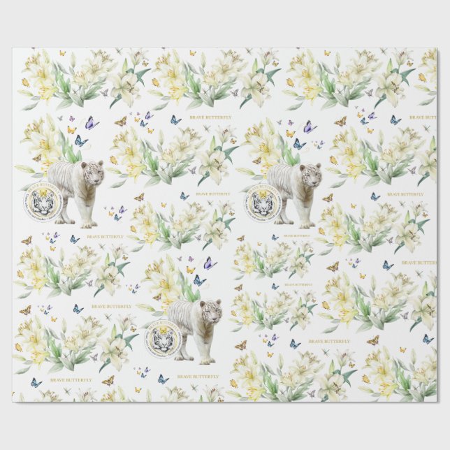 Papel De Presente Tigre de papel embrulhado (Aberto)