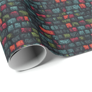 Papel De Presente Tijolos de Pedra de Masmorra Antiga D&D Fantasia M