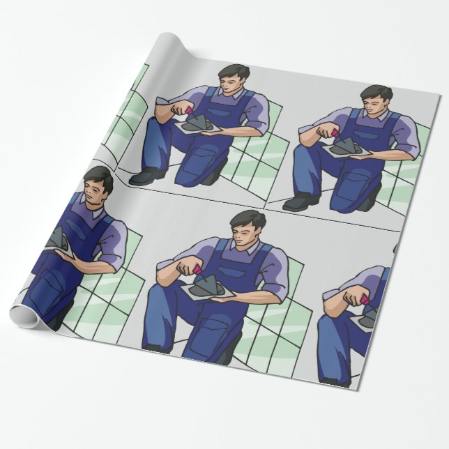 Papel De Presente Tiler No Trabalho (Desenrolado)